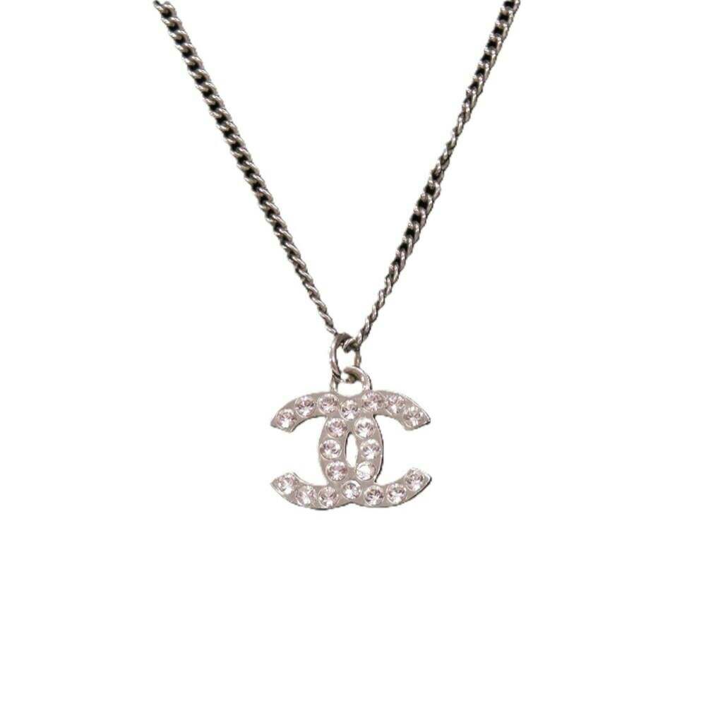 CHANEL Authentic Silver Logo Necklace - Picture 2 of 9